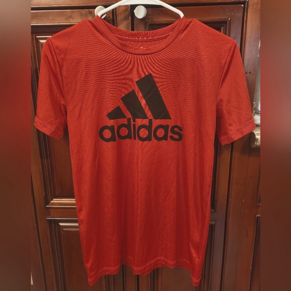 Adidas Scarlet Tee with Black Logo